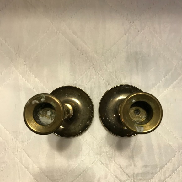 Vintage pair of brass candlestick holders‎ - Picture 3 of 5
